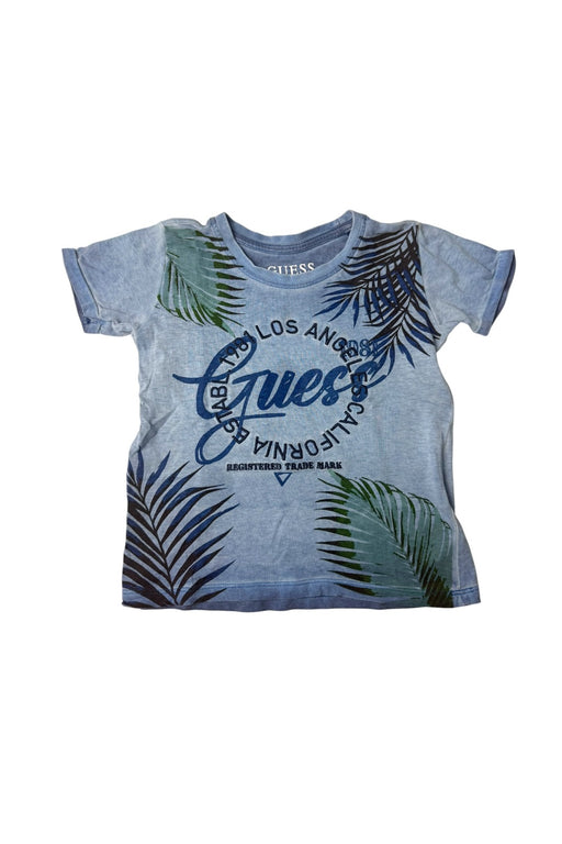 A Blue Short Sleeve T Shirts from Guess in size 3T for boy. (Front View)