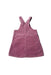 A Purple Overall Dresses from Cherokee in size 12-18M for girl. (Back View)