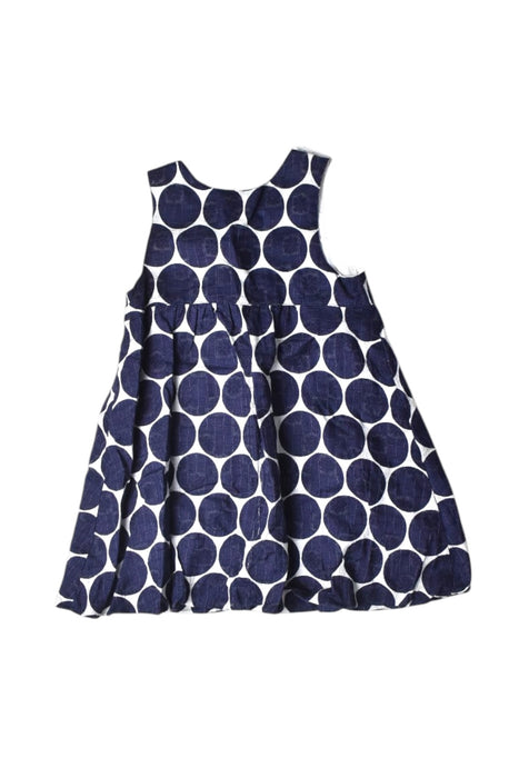 A Navy Sleeveless Dresses from Sense of Wonder in size 18-24M for girl. (Back View)