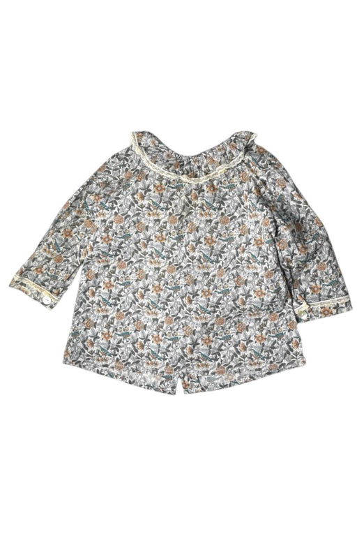 A Multicolour Long Sleeve Tops from Amaia in size 6-12M for girl. (Front View)