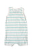 A White Sleeveless Rompers from Petit Bateau in size 0-3M for neutral. (Back View)