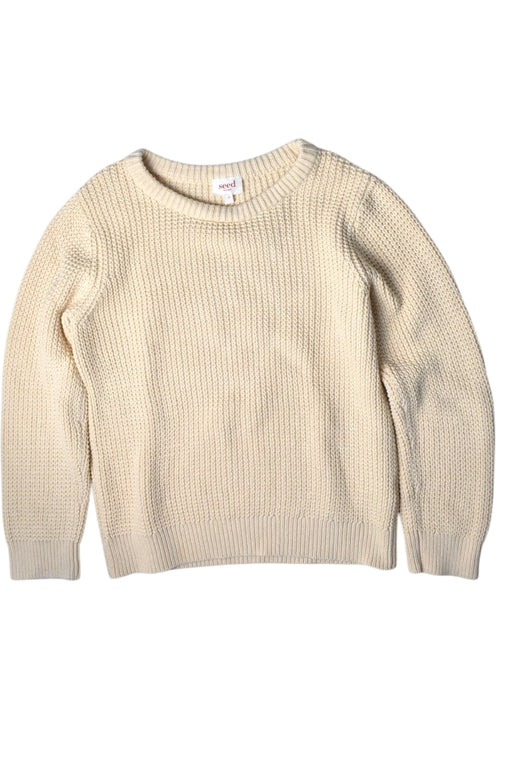 A Beige Knit Sweaters from Seed in size 7Y for neutral. (Front View)
