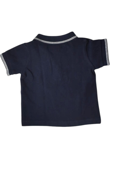 A Navy Short Sleeve Polos from Petit Bateau in size 6-12M for boy. (Back View)