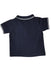 A Navy Short Sleeve Polos from Petit Bateau in size 6-12M for boy. (Back View)
