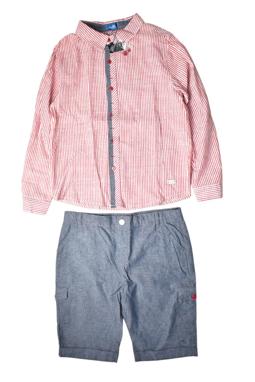 A Red Pants Sets from bloomB in size 10Y for neutral. (Front View)