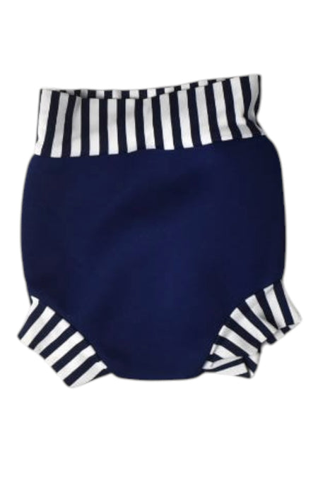 A Navy Swim Diapers from Splash About in size 6-12M for boy. (Back View)