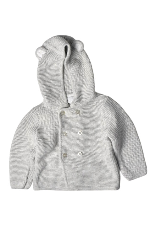 A White Cardigans from The Little White Company in size 6-12M for neutral. (Front View)