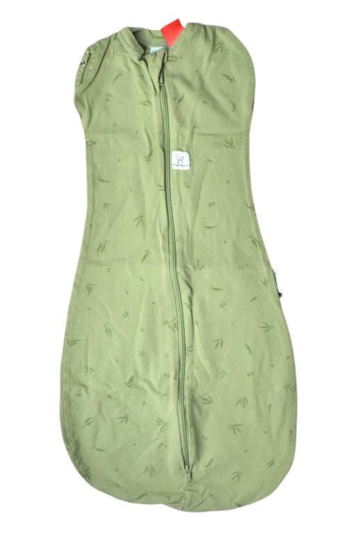 A Green Swaddles from ErgoPouch in size 6-12M for neutral. (Front View)