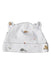 A White Winter Hats from The Little White Company in size 3-6M for neutral. (Front View)