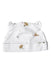 A White Winter Hats from The Little White Company in size 3-6M for neutral. (Back View)