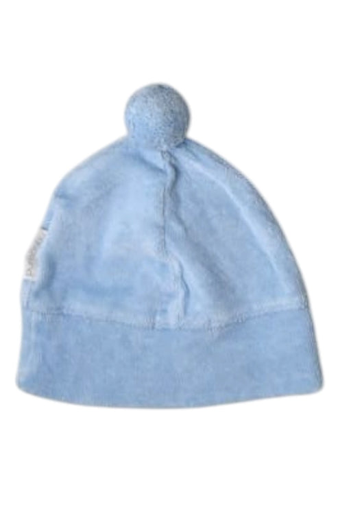 A Blue Winter Hats from Purebaby in size 0-3M for boy. (Front View)