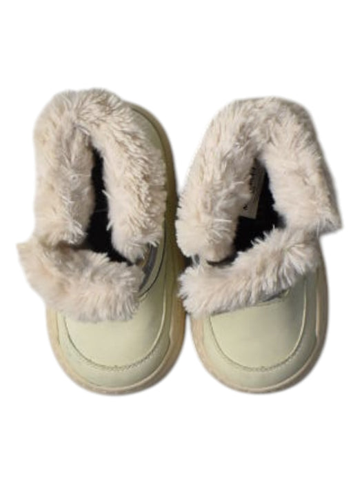 A Ivory Winter Boots from Moon Boot in size 5T for girl. (Back View)
