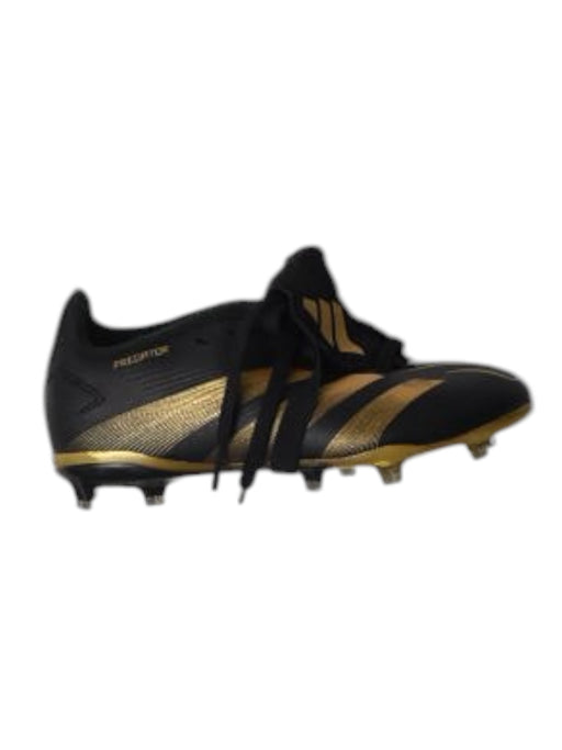 A Black Cleats/Soccer Shoes from Adidas in size 6T for boy. (Front View)