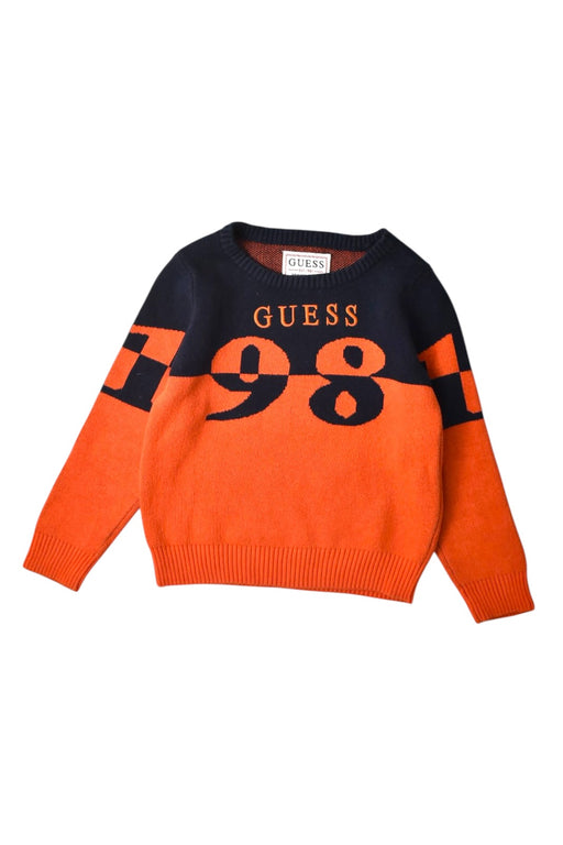 A Black Knit Sweaters from Guess in size 4T for boy. (Front View)