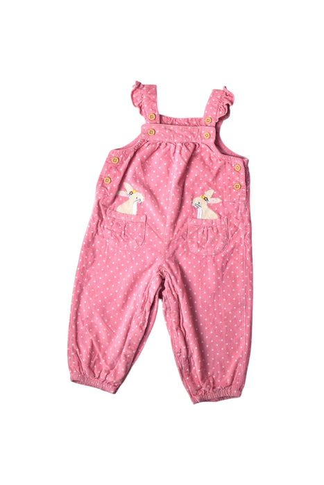 A Pink Long Overalls from Jojo Maman Bébé in size 6-12M for girl. (Front View)