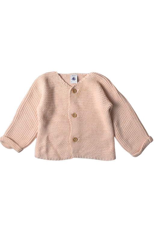 A Beige Cardigans from Petit Bateau in size 12-18M for girl. (Front View)