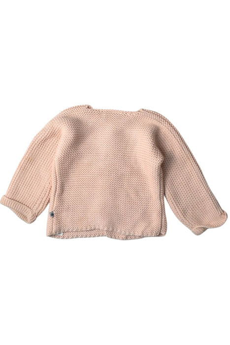 A Beige Cardigans from Petit Bateau in size 12-18M for girl. (Back View)