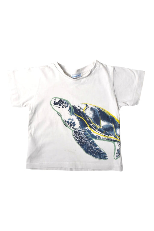 A White Short Sleeve T Shirts from Mayoral in size 2T for boy. (Front View)