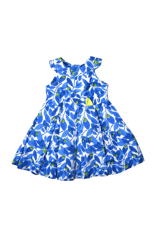 A Blue Sleeveless Dresses from Mayoral in size 2T for girl. (Front View)