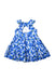 A Blue Sleeveless Dresses from Mayoral in size 2T for girl. (Back View)