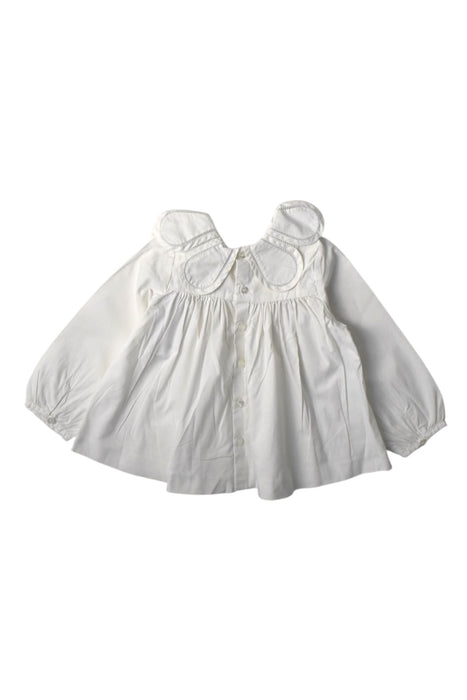 A White Long Sleeve Tops from Jacadi in size 2T for girl. (Back View)