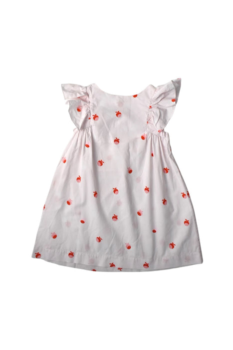 open lace back dress White Jacadi Sleeveless Dress Size 2T — Retykle Singapore