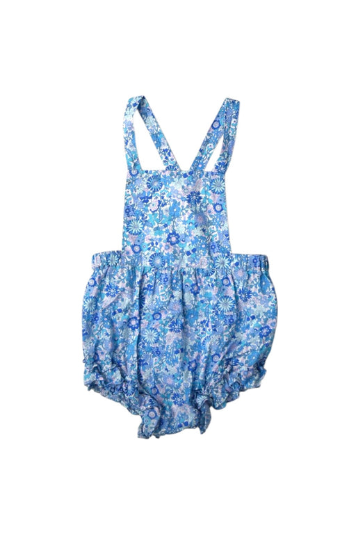 A Blue Overall Shorts from Jacadi in size 2T for girl. (Front View)
