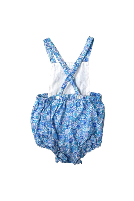 A Blue Overall Shorts from Jacadi in size 2T for girl. (Back View)