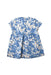 A Blue Short Sleeve Dresses from Petit Bateau in size 2T for girl. (Back View)