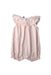 A Pink Sleeveless Rompers from Petit Bateau in size 2T for girl. (Back View)
