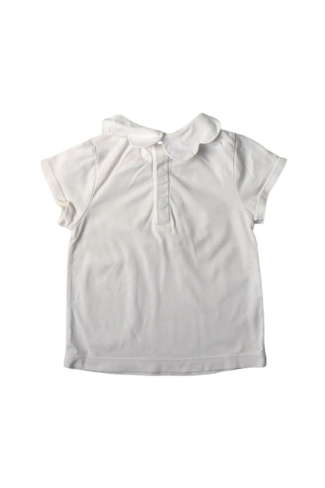 A White Short Sleeve Tops from Jacadi in size 2T for girl. (Back View)