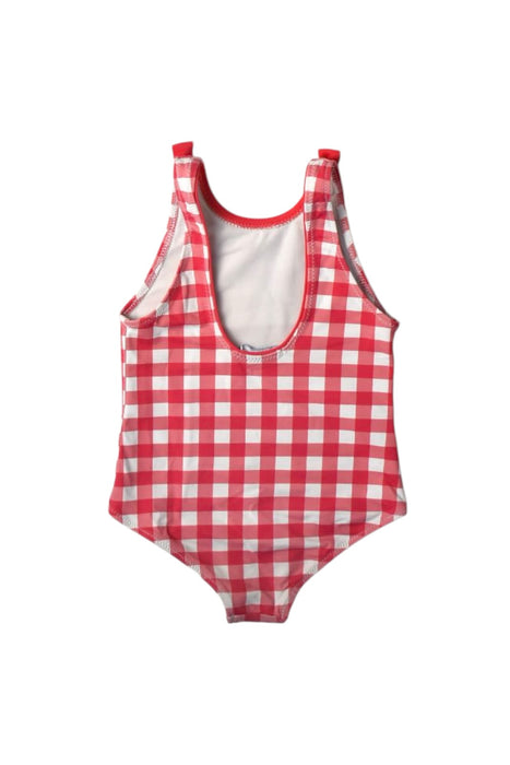 A Red Swimsuits from Jacadi in size 2T for girl. (Back View)
