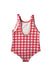 A Red Swimsuits from Jacadi in size 2T for girl. (Back View)