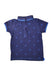 A Navy Short Sleeve Polos from Mothercare in size 2T for boy. (Front View)