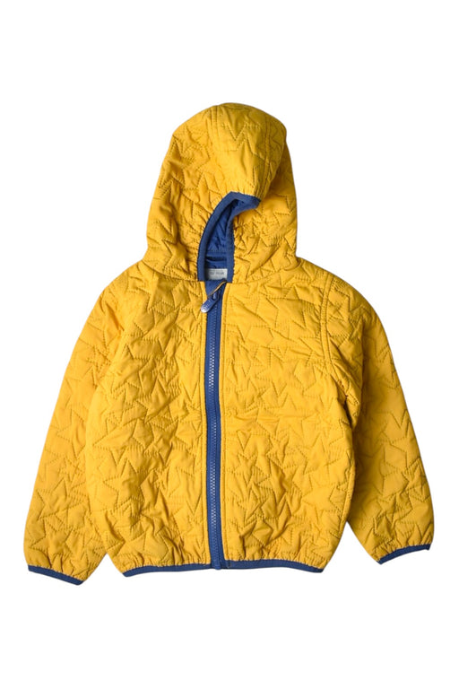 A Yellow Puffer/Quilted Jackets from Kite in size 2T for neutral. (Front View)