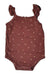 A Brown Sleeveless Bodysuits from Jamie Kay in size 6-12M for girl. (Front View)