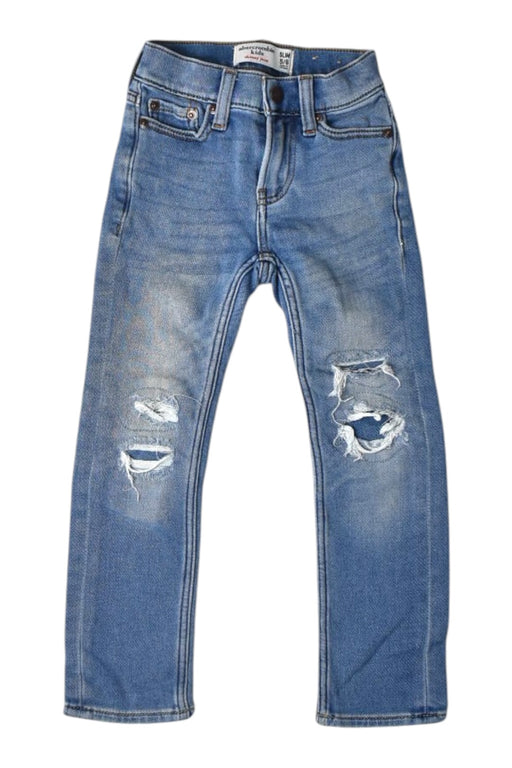 A Blue Jeans from Abercrombie & Fitch in size 5T for girl. (Front View)