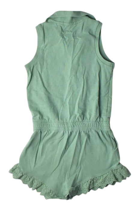 A Green Sleeveless Rompers from Polo Ralph Lauren in size 6T for girl. (Back View)