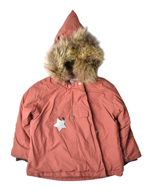 A Peach Puffer/Quilted Coats & Outerwear from Mini A Ture in size 6T for neutral. (Front View)