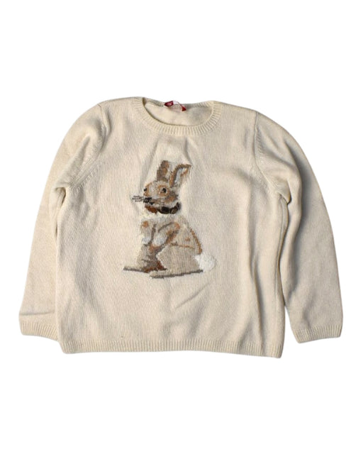 A Beige Knit Sweaters from Confiture in size 6T for girl. (Front View)