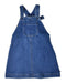 A Blue Overall Dresses from Petit Bateau in size 6T for girl. (Front View)