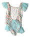 A Multicolour Swimsuits from Benedita in size 4T for girl. (Back View)