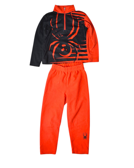 A Black Base Layers from Spyder in size 4T for boy. (Front View)