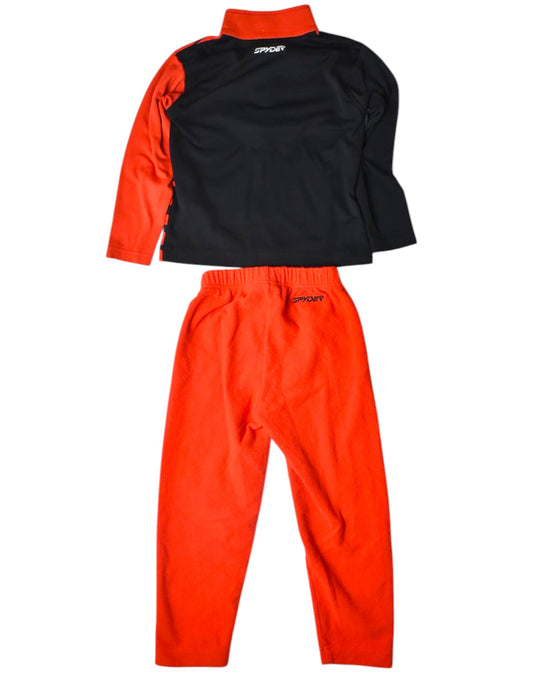 A Black Base Layers from Spyder in size 4T for boy. (Back View)
