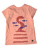 A Peach Short Sleeve T Shirts from Tea in size 6T for girl. (Back View)