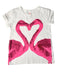 A Pink Short Sleeve T Shirts from Crewcuts in size 4T for girl. (Front View)
