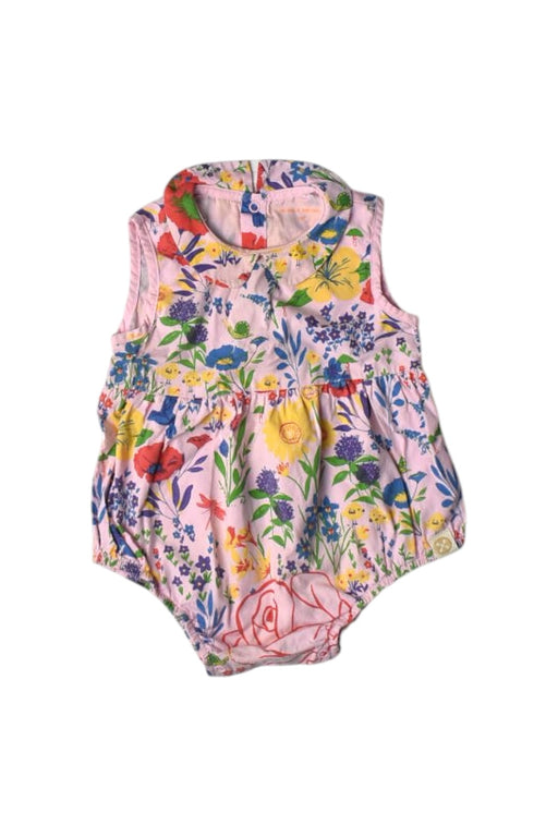 A Multicolour Sleeveless Rompers from Le Petit Society in size 6-12M for girl. (Front View)