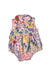 A Multicolour Sleeveless Rompers from Le Petit Society in size 6-12M for girl. (Front View)