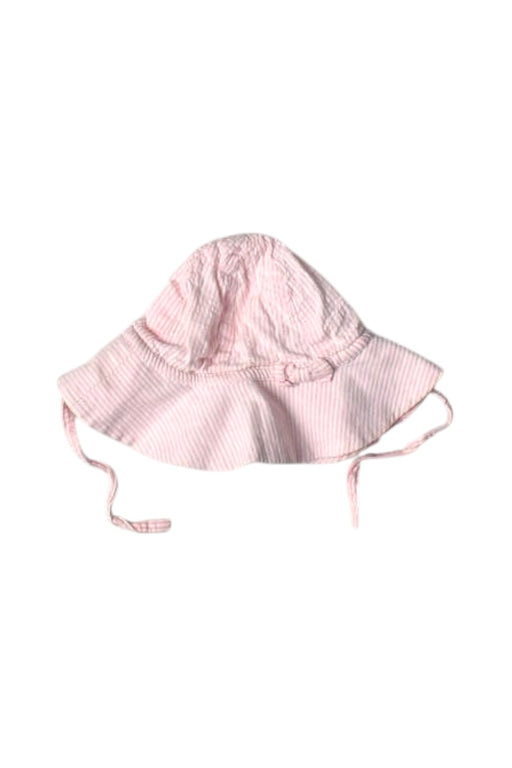A Pink Sun Hats from Jojo Maman Bébé in size 6-12M for girl. (Front View)