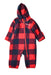 A Red Snowsuits from Columbia in size 3-6M for neutral. (Front View)